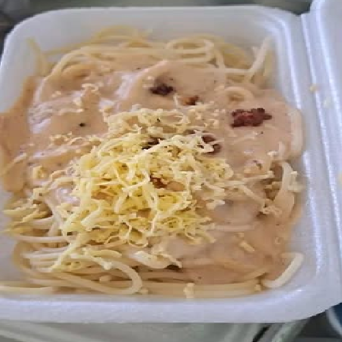 Carbonara with Puto